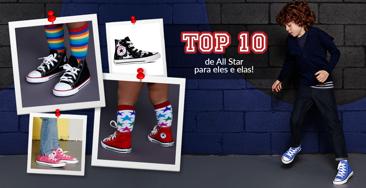 tenis imitação all star infantil