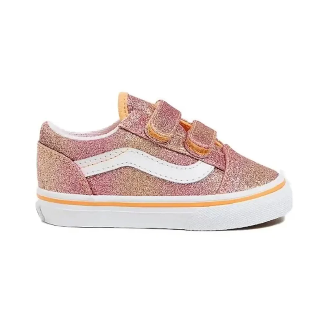 Imagem do Tênis Infantil com velcro Vans rosa Sunrise Glitter